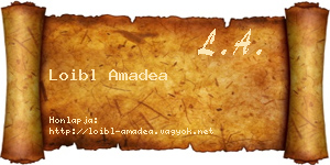 Loibl Amadea névjegykártya